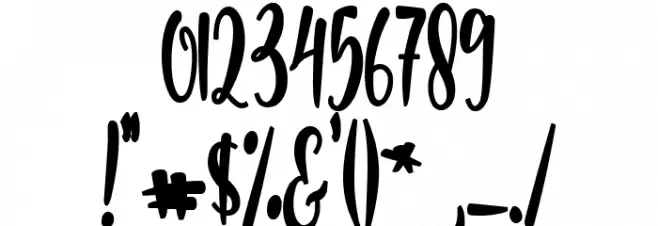 Nanda Lovely Bold Font OTHER CHARS