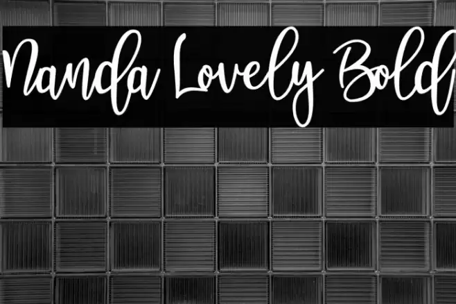 Nanda Lovely Bold Font examples
