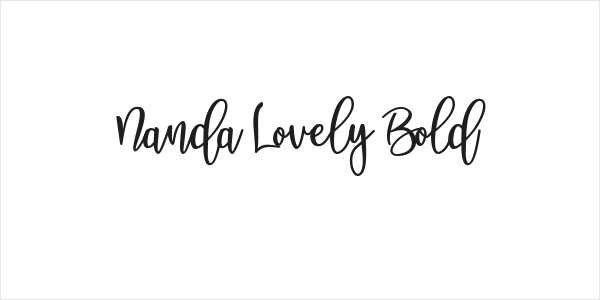Nanda Lovely Bold Logo
