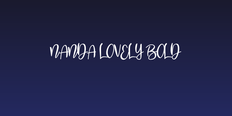 Nanda Lovely Bold Social Header