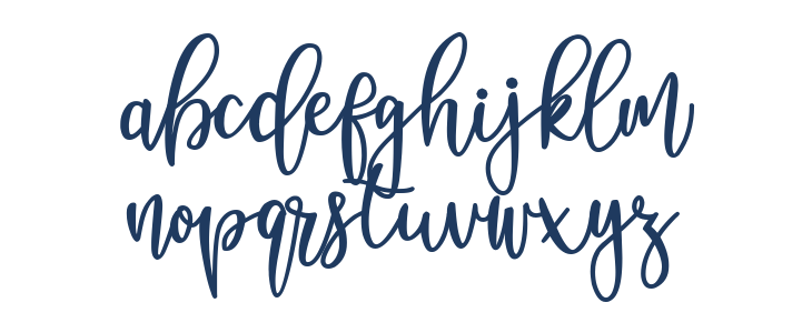 Nanda Lovely Bold Lowercase