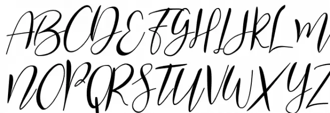 Nanda Lovely Italic Fonte MAIÚSCULAS
