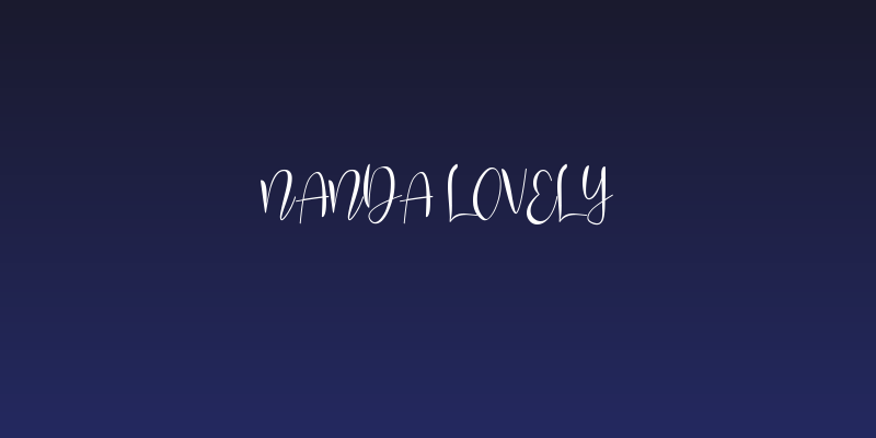 Nanda Lovely Social Header