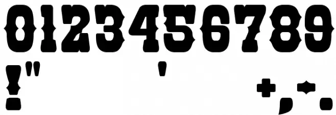 Nandaka Western Font OTHER CHARS