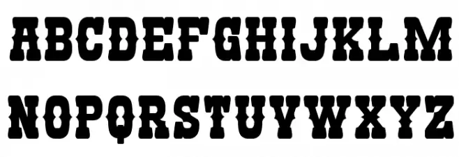 Nandaka Western フォント 大文字