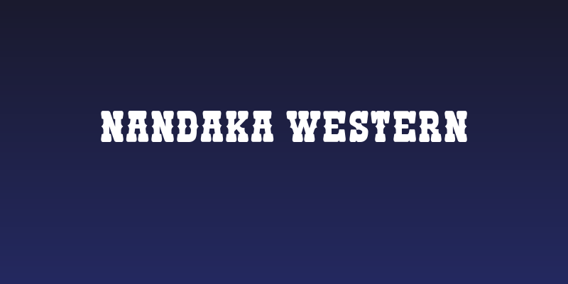 Nandaka Western Social Header