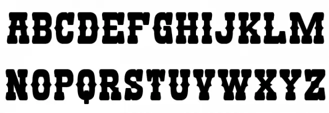 Nandaka Western Font LOWERCASE