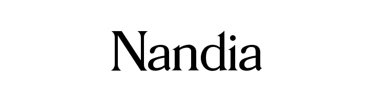 Nandia  font caratteri gratis
