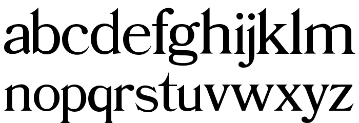 Nandia Font LOWERCASE