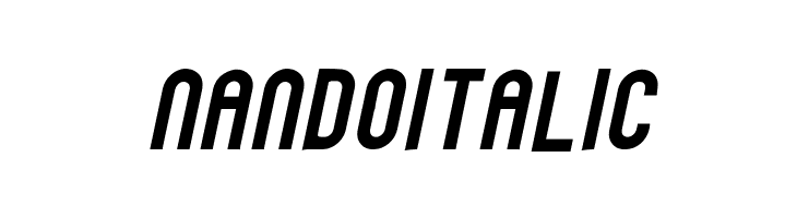 Nando Italic  les polices de caractères gratuit tlcharger