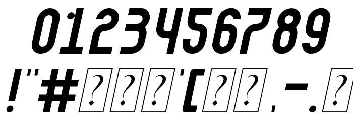 Nando Italic Font OTHER CHARS