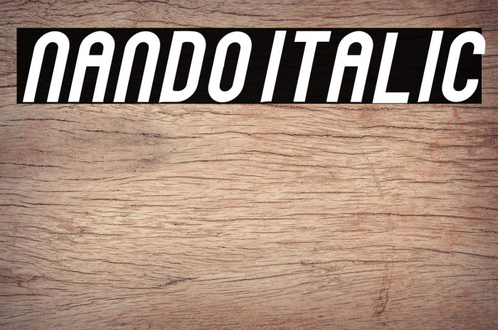 Nando Italic Example 1