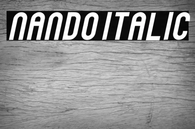 Nando Italic Example 1