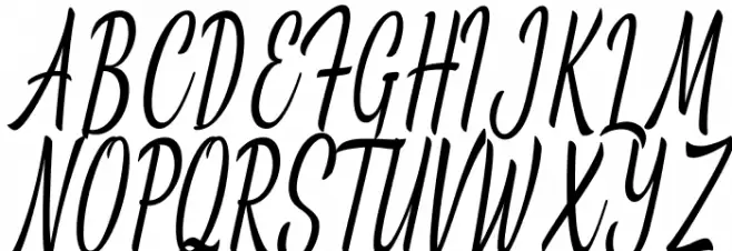Nangorians Schriftart Groß