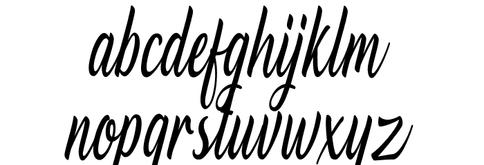 Nangorians Font LOWERCASE