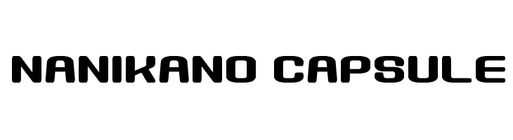 Nanikano Capsule फ़ॉन्ट