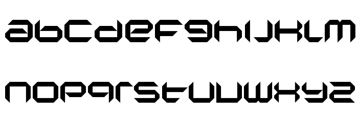Nano low Font LOWERCASE