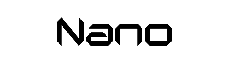 Nano  フリーフォントのダウンロード