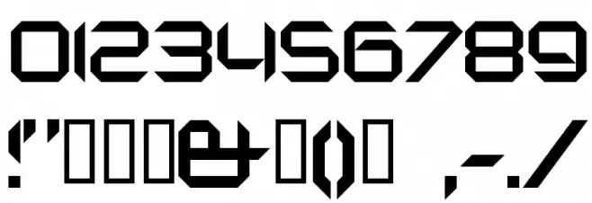 Nano Font OTHER CHARS