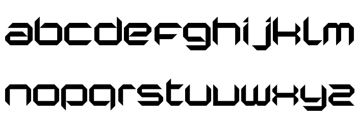 Nano Font LOWERCASE
