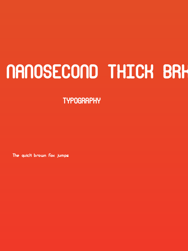 Nanosecond Thick BRK Poster