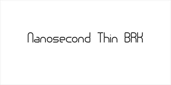 Nanosecond Thin BRK Logo