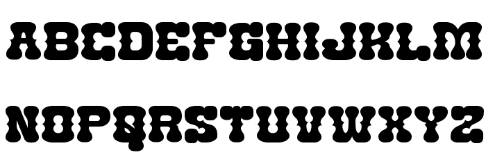 Nantoka Western Font LOWERCASE