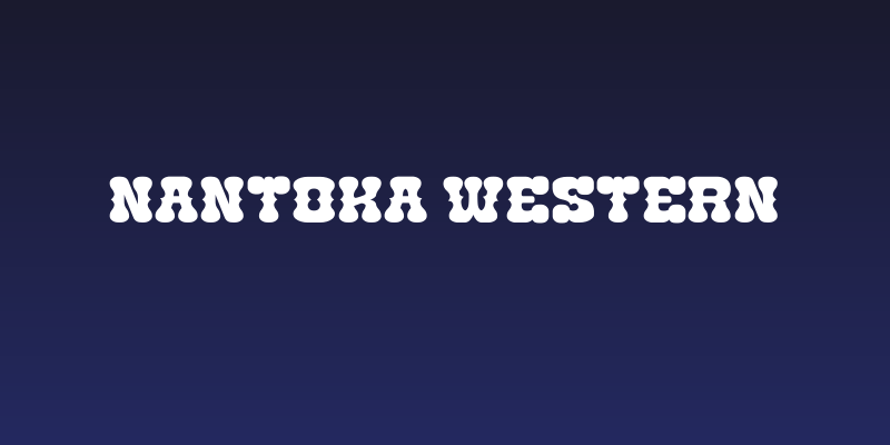 Nantoka Western Social Header