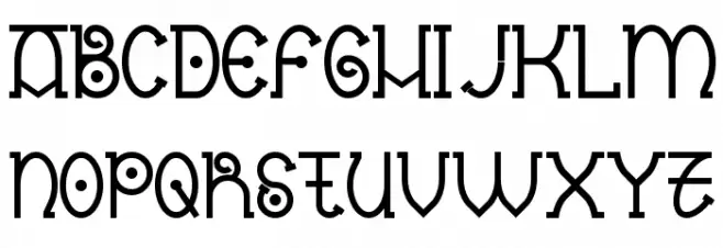 Nantronte Schriftart Groß