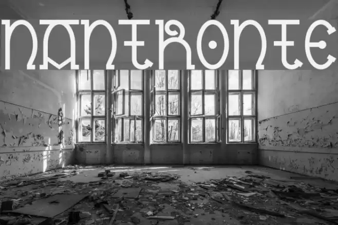 Nantronte Font examples