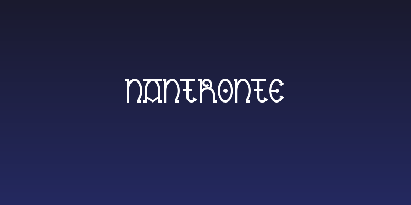 Nantronte Social Header