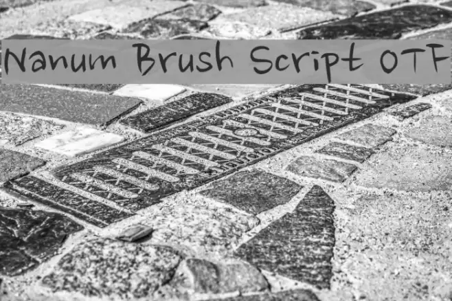 Nanum Brush Script OTF Font examples