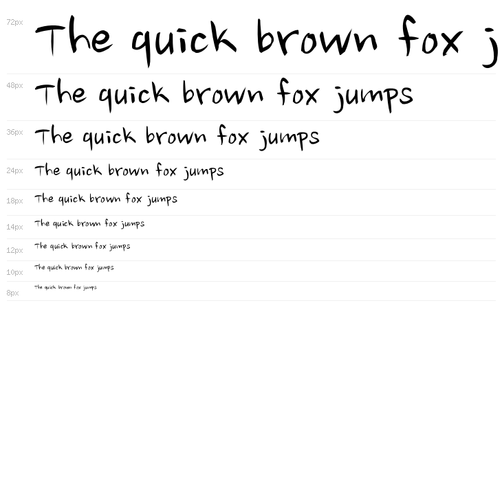 Nanum Brush Script OTF Waterfall