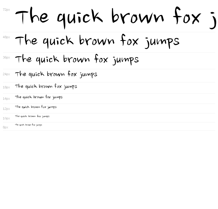 Nanum Brush Script Waterfall