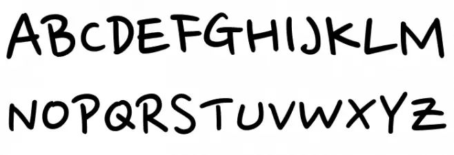 Nanum Pen Script Font Litere mari