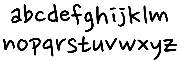 Nanum Pen Script Font LOWERCASE