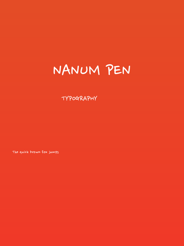 Nanum Pen Poster