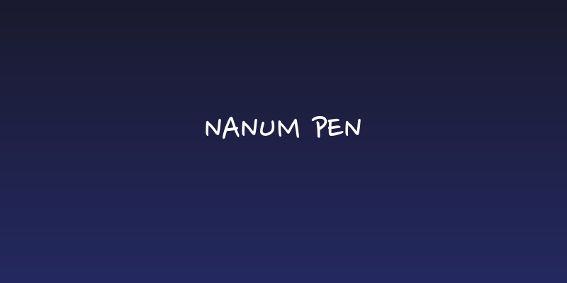 Nanum Pen Social Header