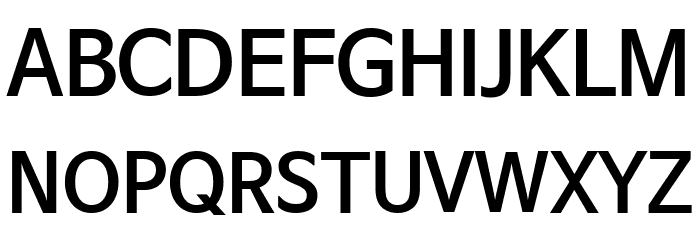 NanumBarunGothic Bold Font UPPERCASE