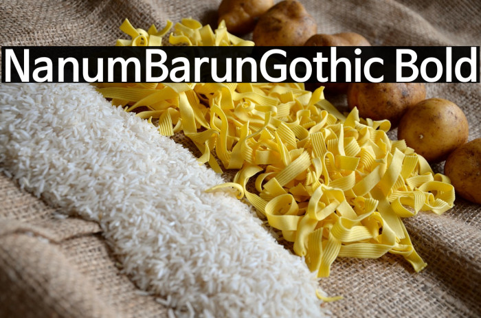 NanumBarunGothic Bold Example 3