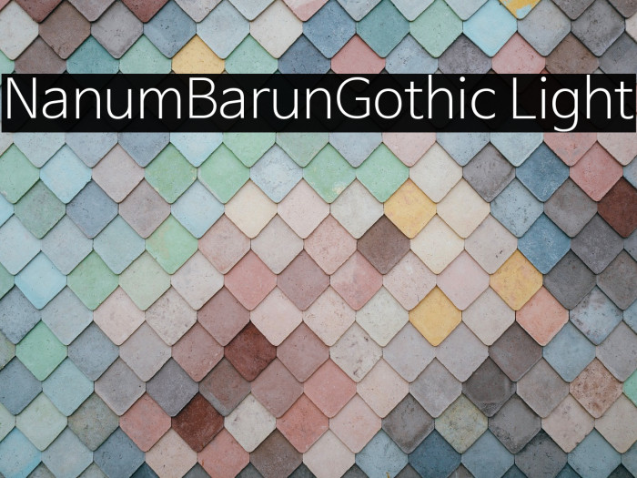 NanumBarunGothic Light Example 3