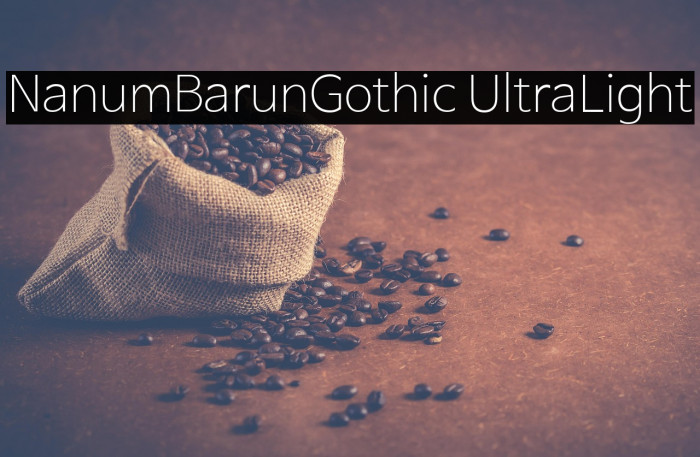 NanumBarunGothic UltraLight Example 2