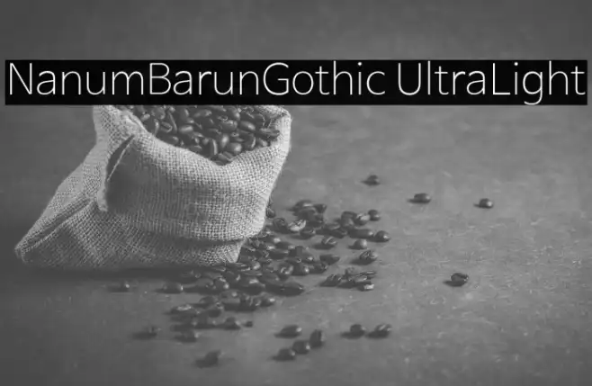 NanumBarunGothic UltraLight Example 2