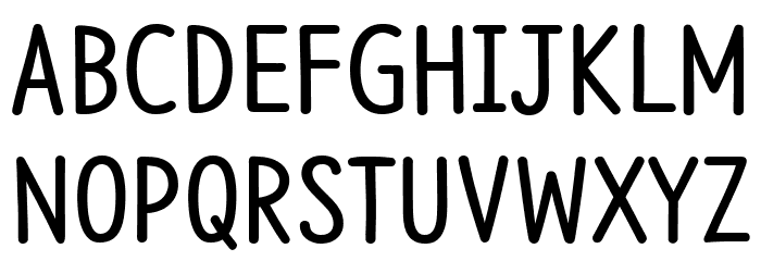 NanumBarunpen Bold Font UPPERCASE