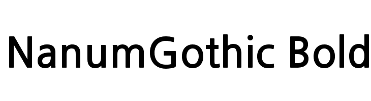 NanumGothic Bold  baixar fontes gratis