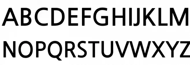 NanumGothic Bold 字体 大写