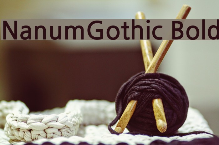 NanumGothic Bold Font examples