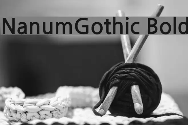 NanumGothic Bold Example 1