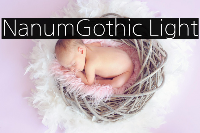 NanumGothic Light Example 3