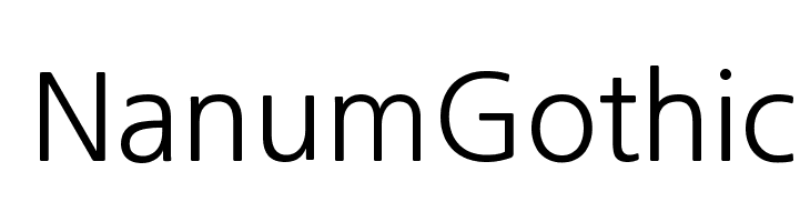 NanumGothic Font